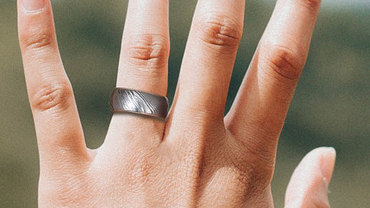 Ring aus Damaszenerstahl