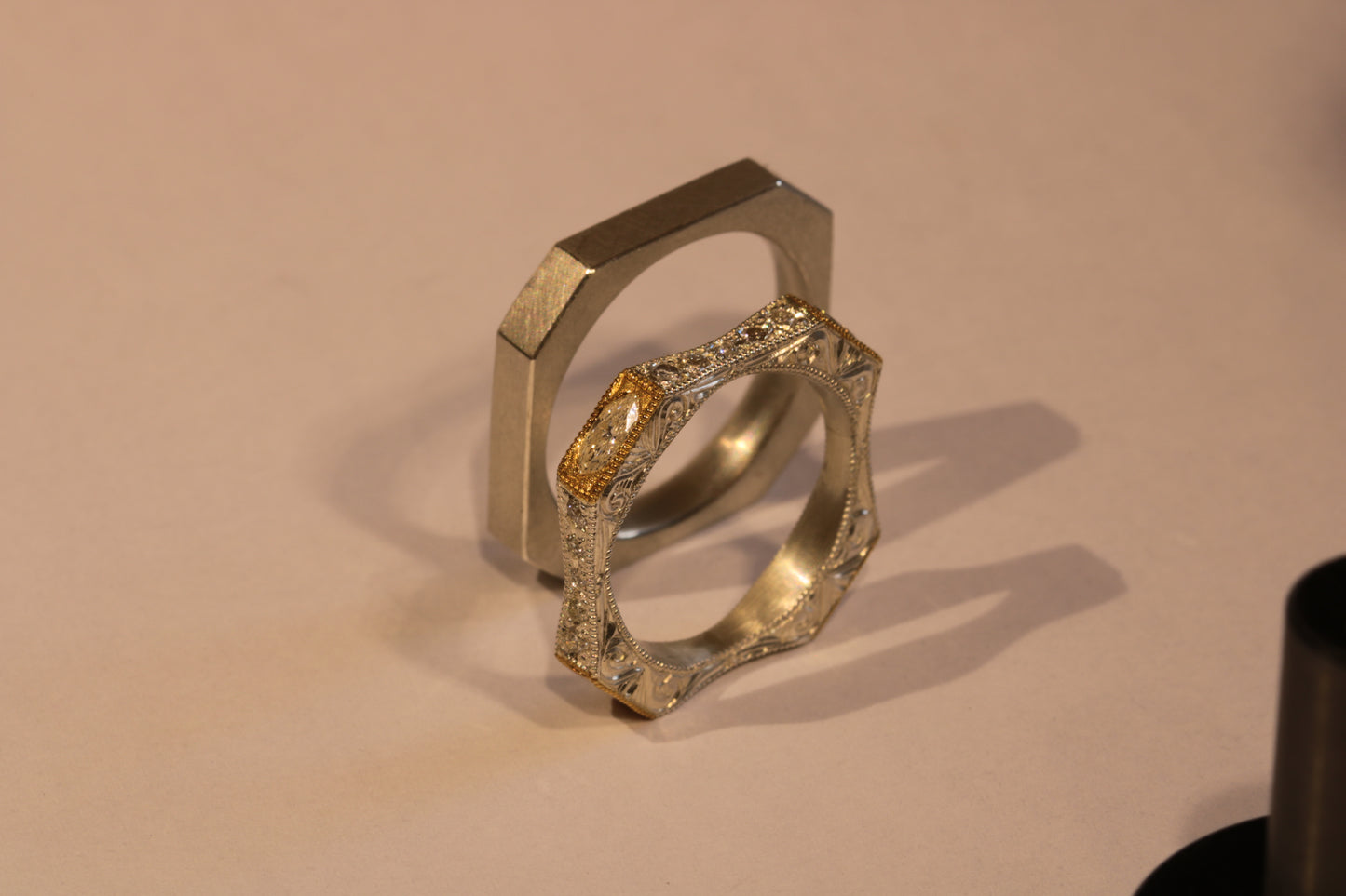 Handgravierte Ringe
